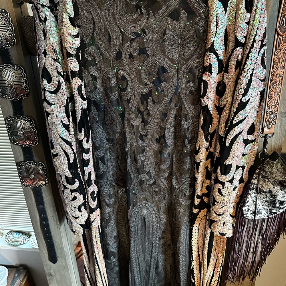 Duster western fashion sequins